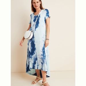 Anthropologie tie dye maxi dress.